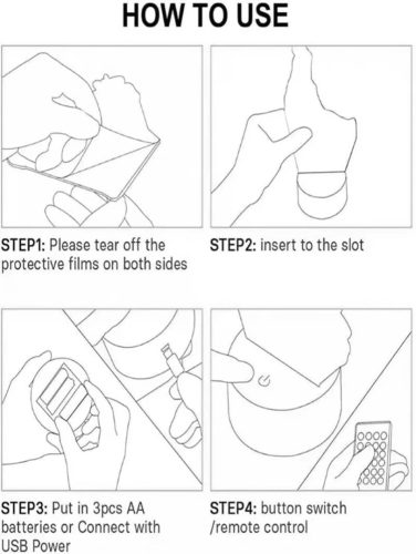 3D dekorációs színes LED lámpa távirányítóval - Forever Gamer