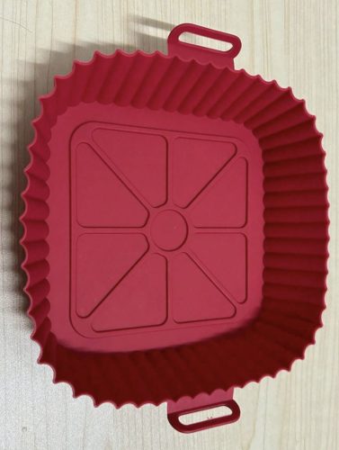 Air Fryer szögletes szilikon forma forrólevegős sütőbe